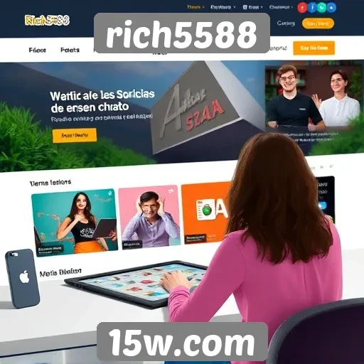 Experiência do usuário no site rich5588